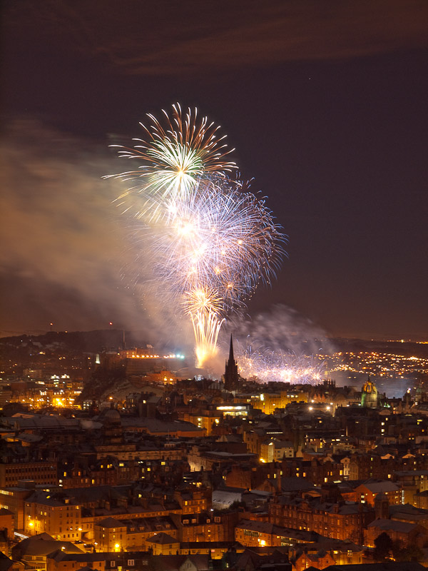 Midnight Fireworks, Edinburgh Hogmanay 2010