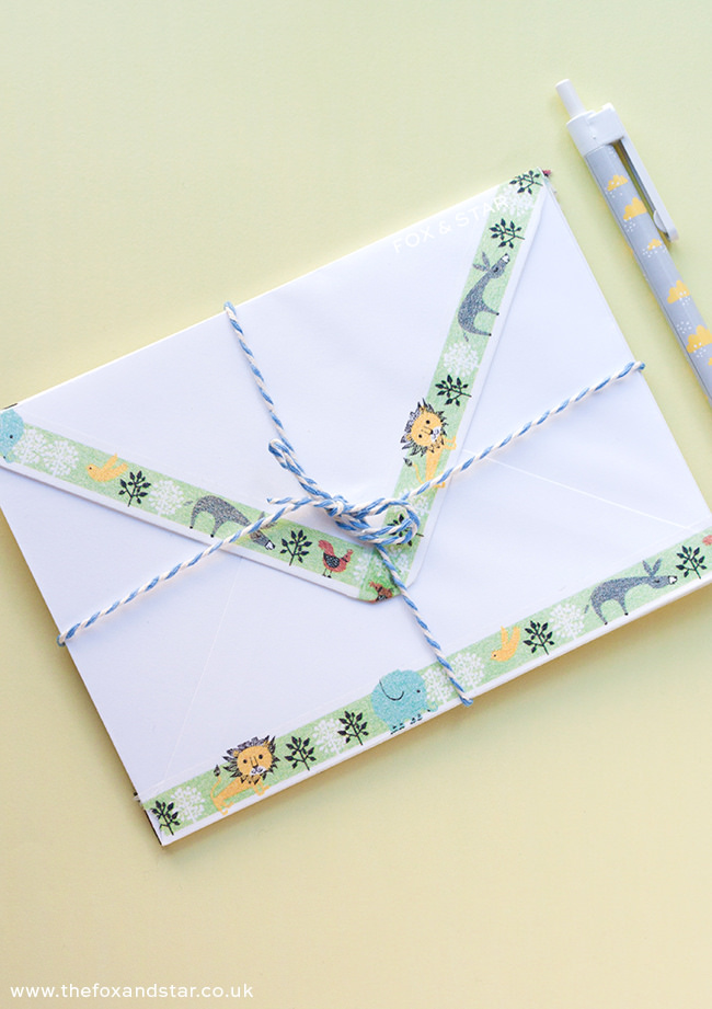 shinzi katoh diy washi tape envelopes