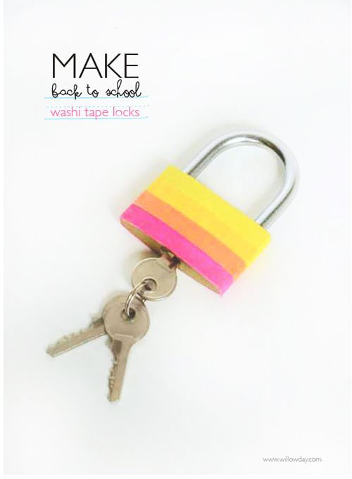 washi tape lock