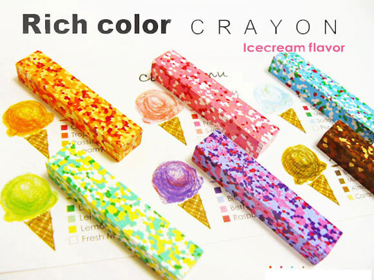 ice cream crayons