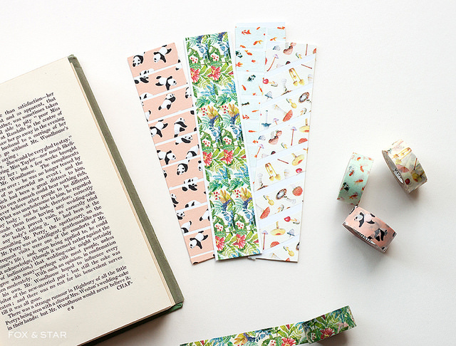 diy washi tape bookmarks