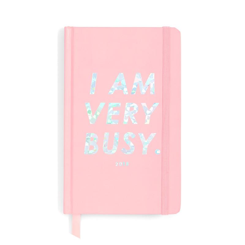 Ban.do 17 Month Agenda 2017-2018 / I Am Very Busy • Pink Holographic