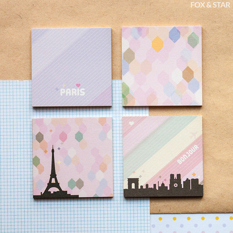 Paris Mini Sticky Note Quad