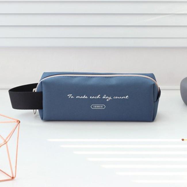 Iconic Handy Pencil Case / Steel Blue