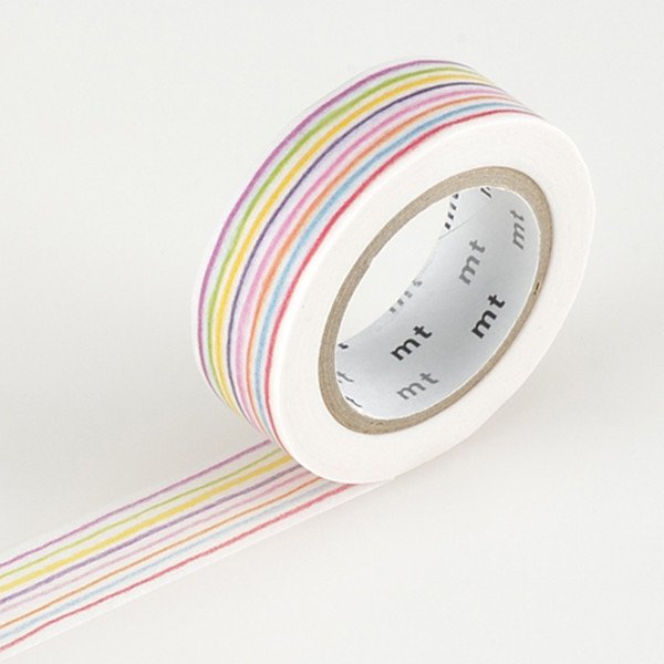 MT ex Iro Enpitsu Border Washi Tape