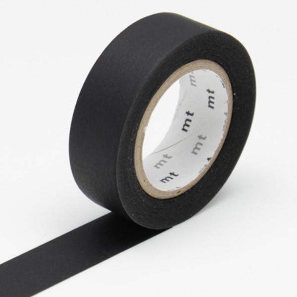 Matte Black Washi Tape by MT Masking Tape | Fox and Star UK