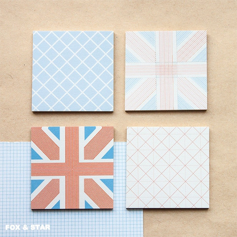 UK Mini Sticky Note Quad