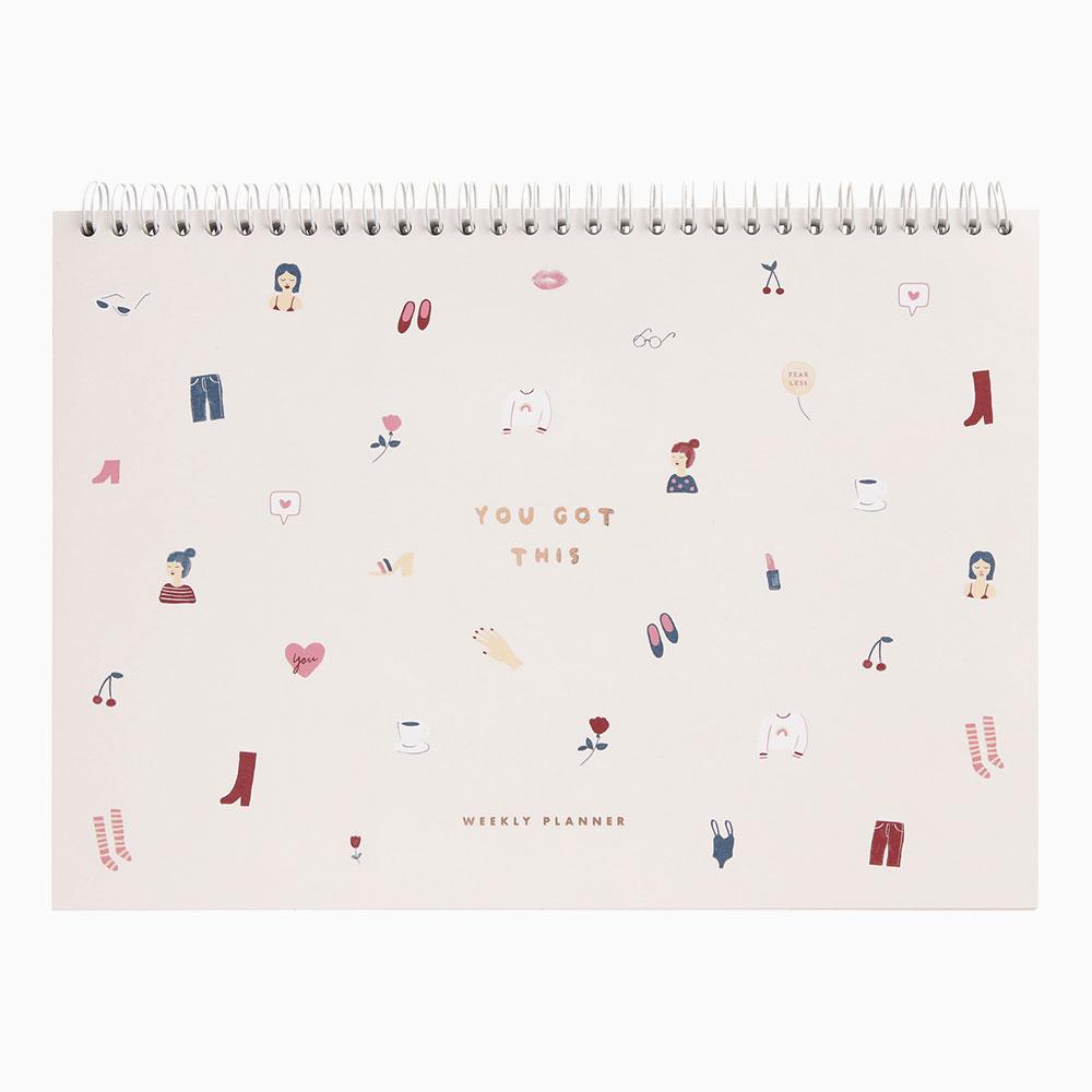 cute spiral weekly planner by Kikki K